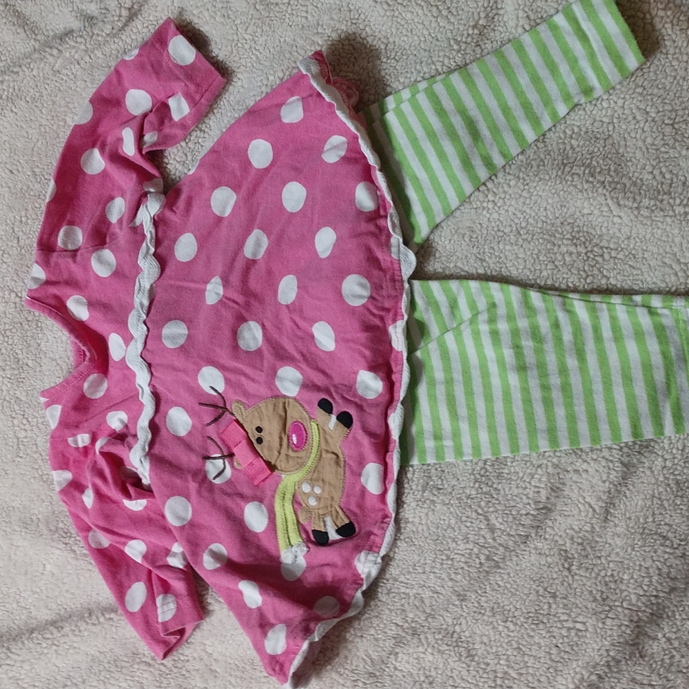 Molly & Millie Baby Girl Christmas Reindeer Outfit